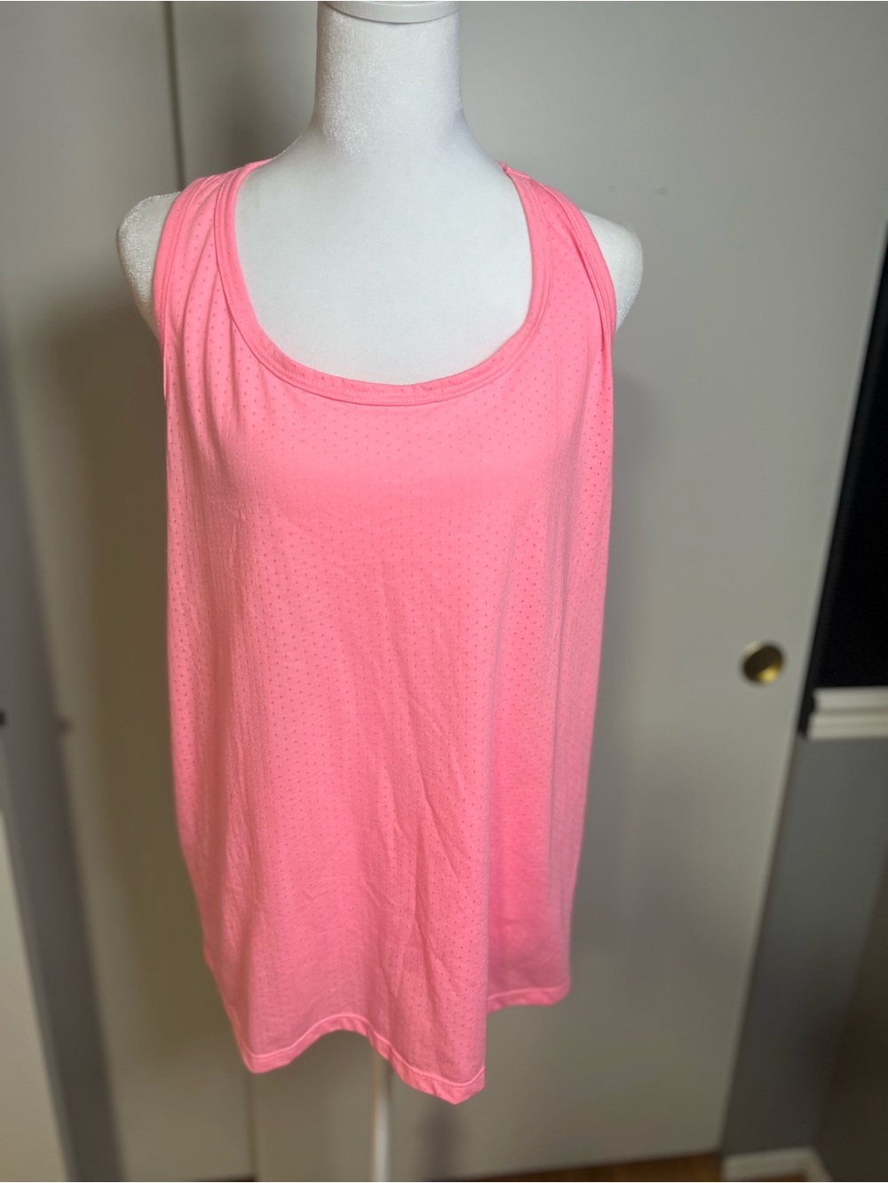 Athletic Works Coral Pink Racerback Tank